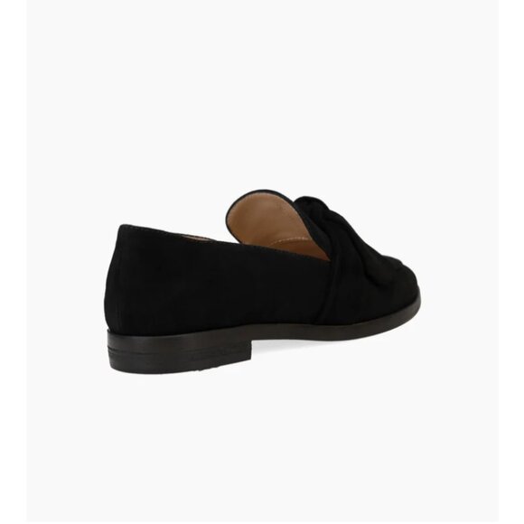 PELLE MODA Fares Flat Suede Bow Loafer in Black 7.5M - Picture 10 of 10